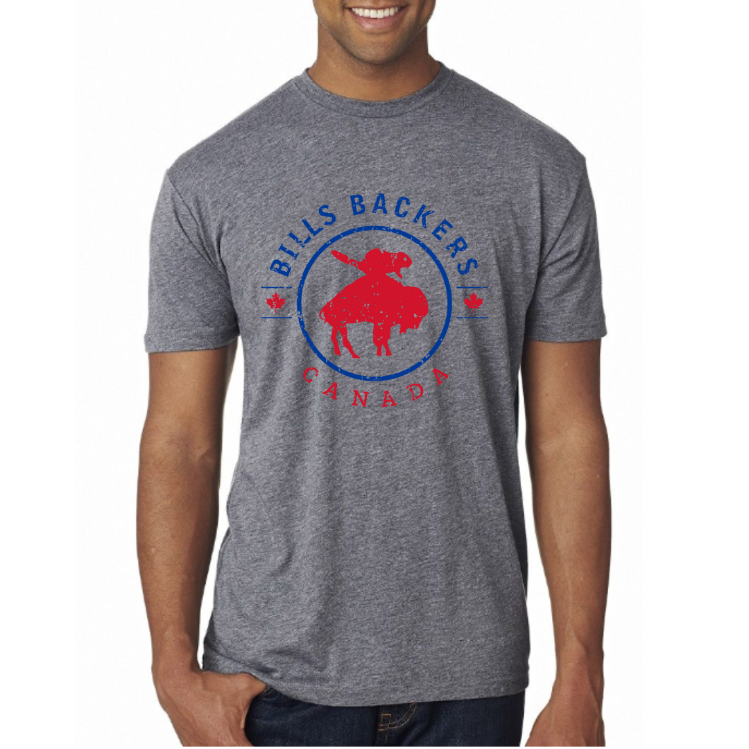 Bills Backers Canada T-Shirt - Ash Grey